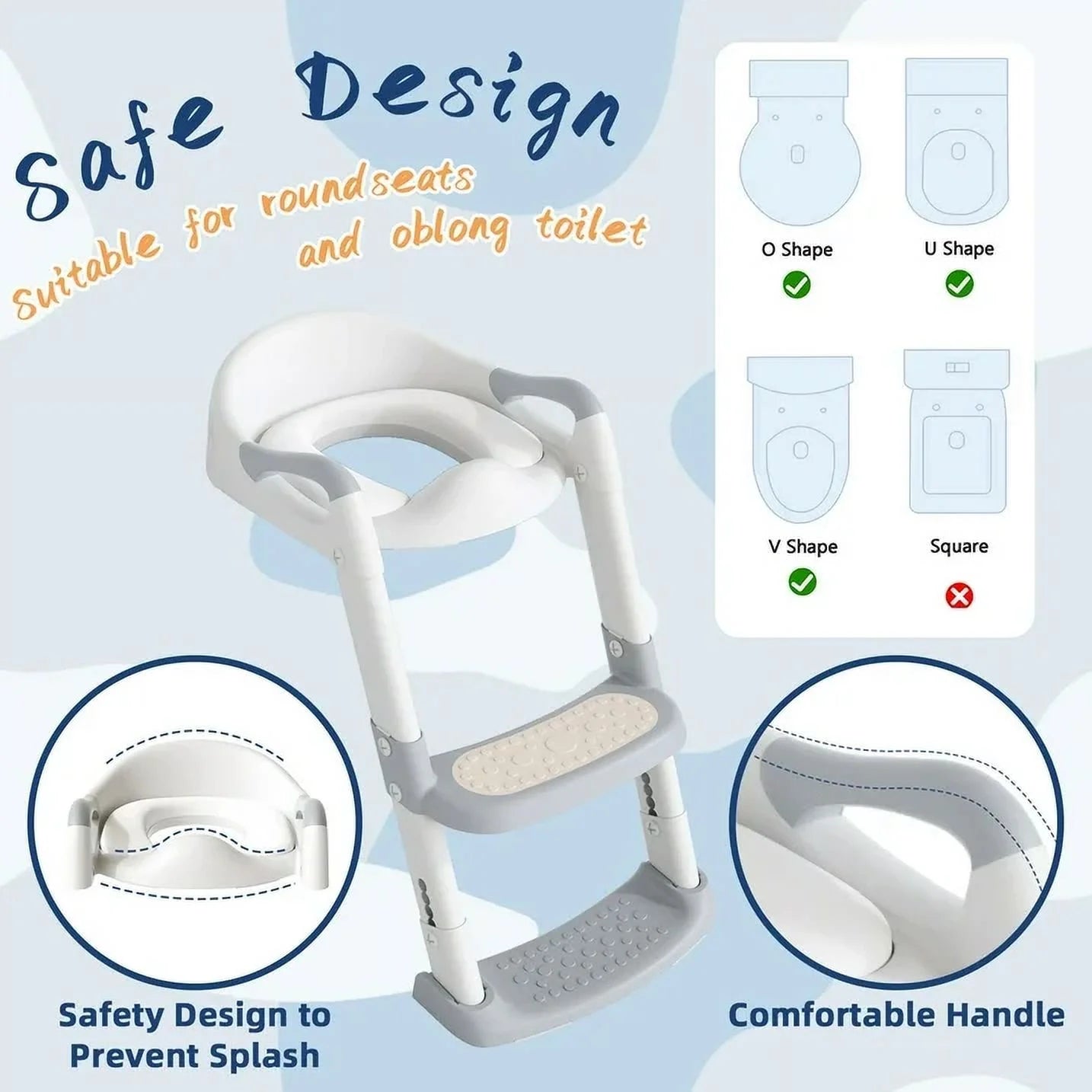 Adjustable Potty Training Seat with Ladder