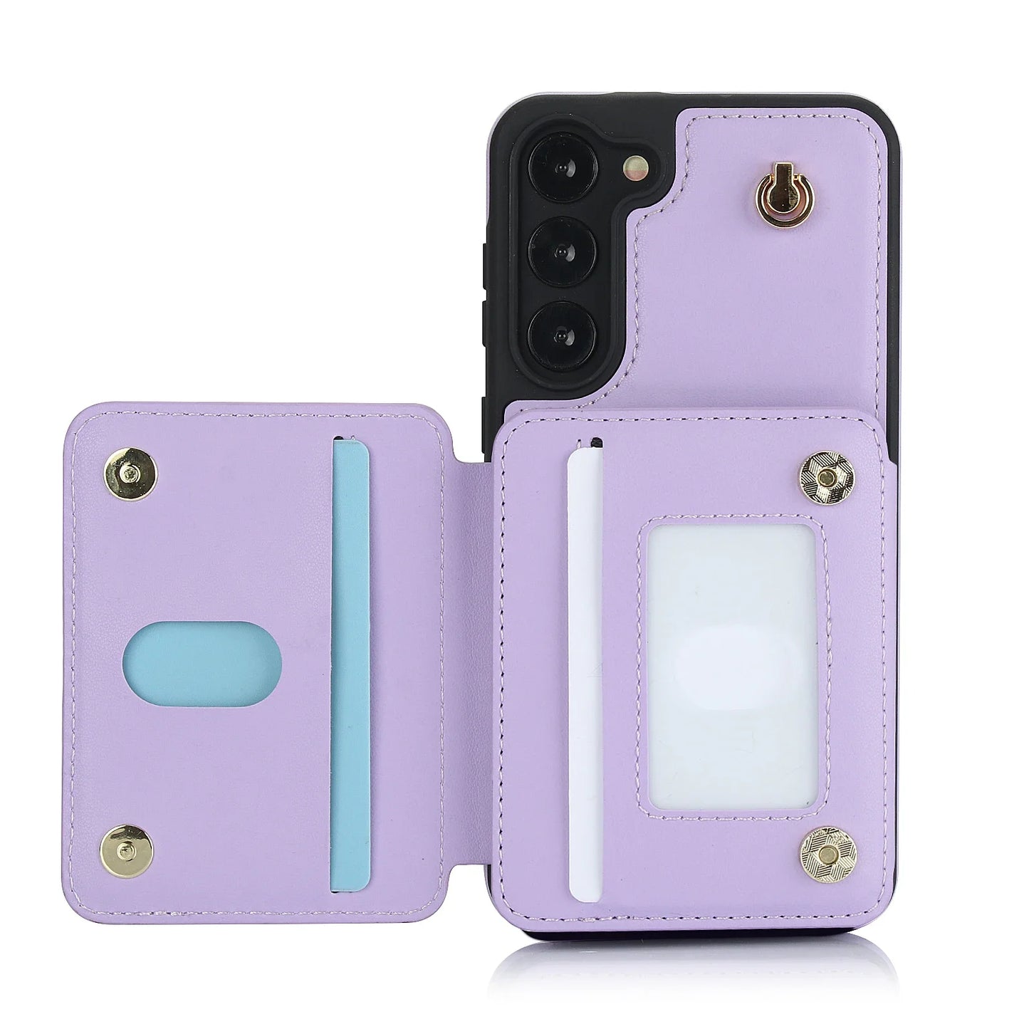 Luxury Cross Body Zipper Card Wallet Samsung Case