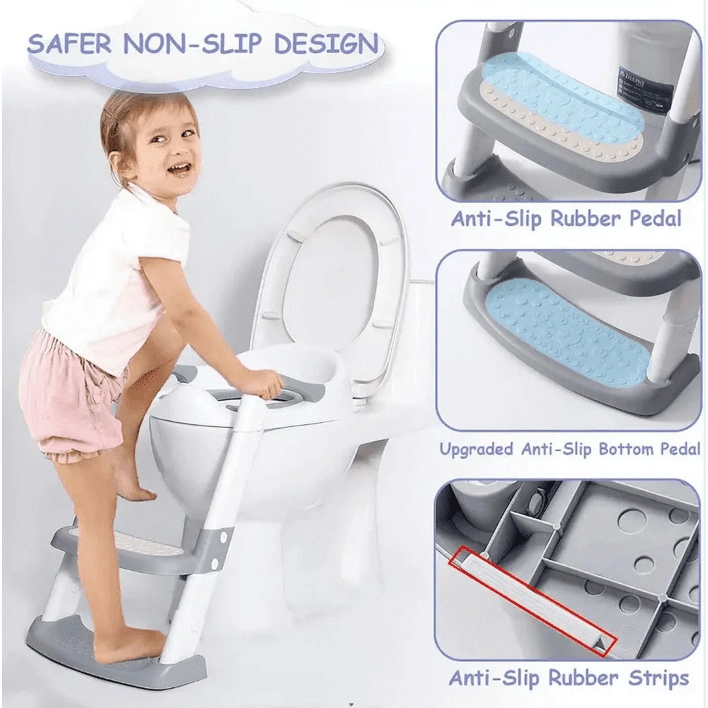Adjustable Potty Training Seat with Ladder