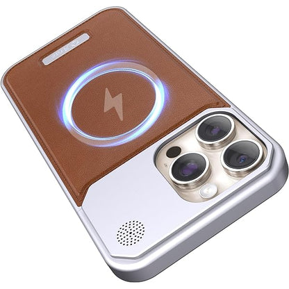 Premium Leather Metal Fragrance Phone Case