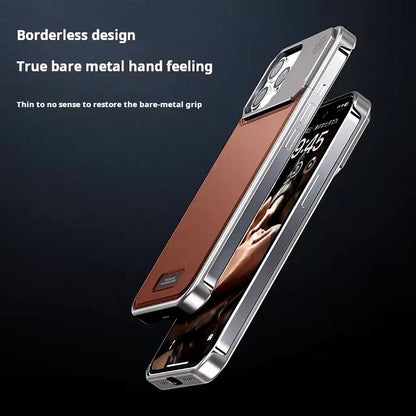 Premium Leather Metal Fragrance Phone Case