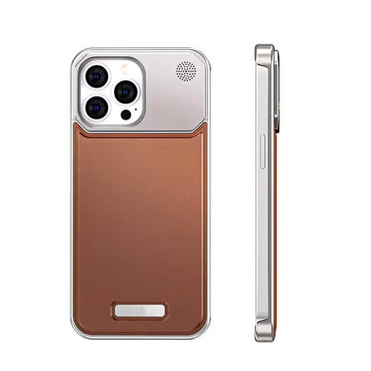 Premium Leather Metal Fragrance Phone Case