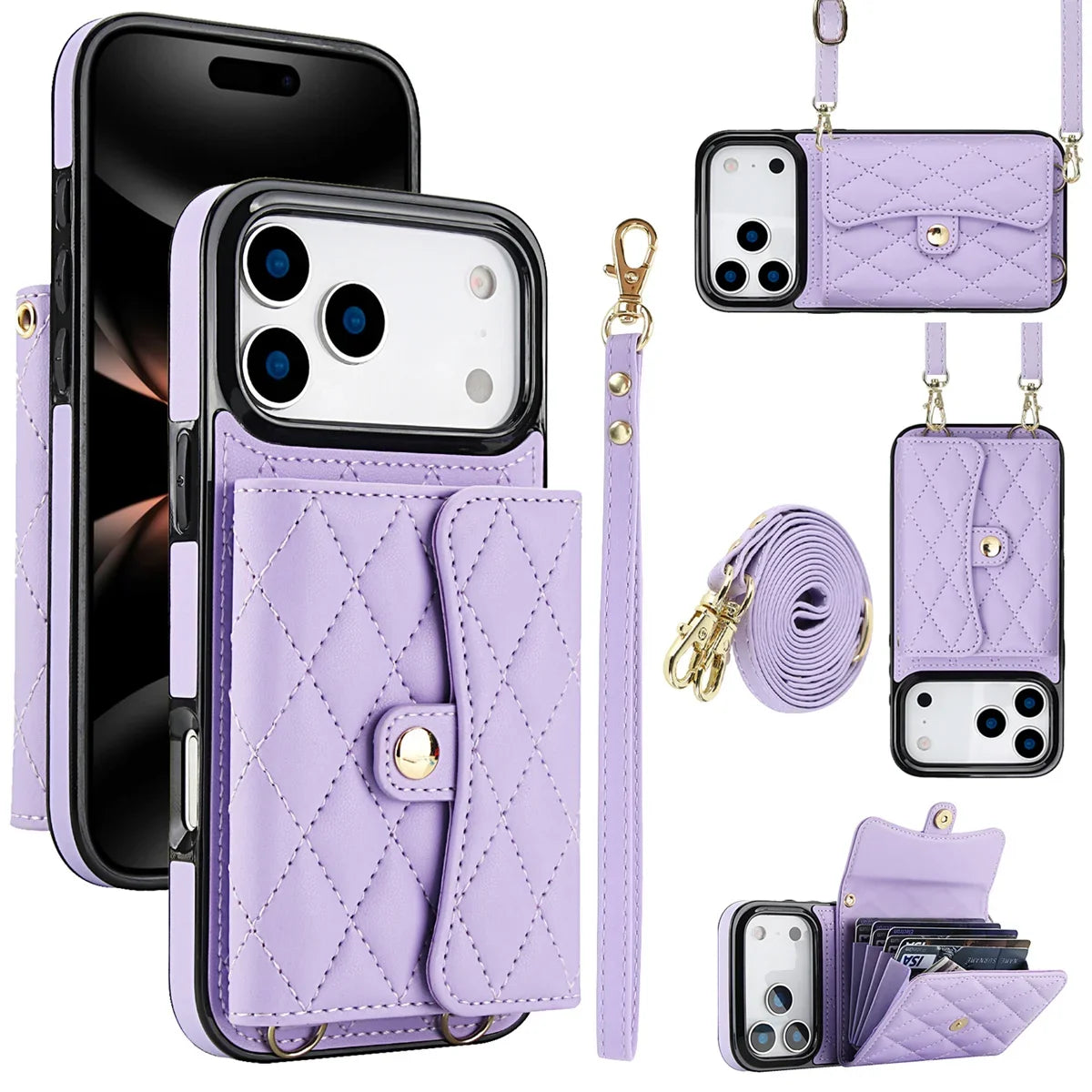 [New Colors] Italian Design Wrist Strap Wallet Case