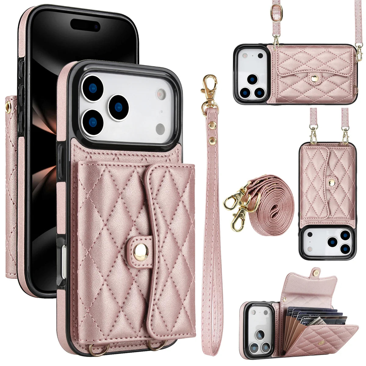 [New Colors] Italian Design Wrist Strap Wallet Case