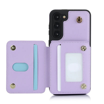Luxury Cross Body Zipper Card Wallet Samsung Case