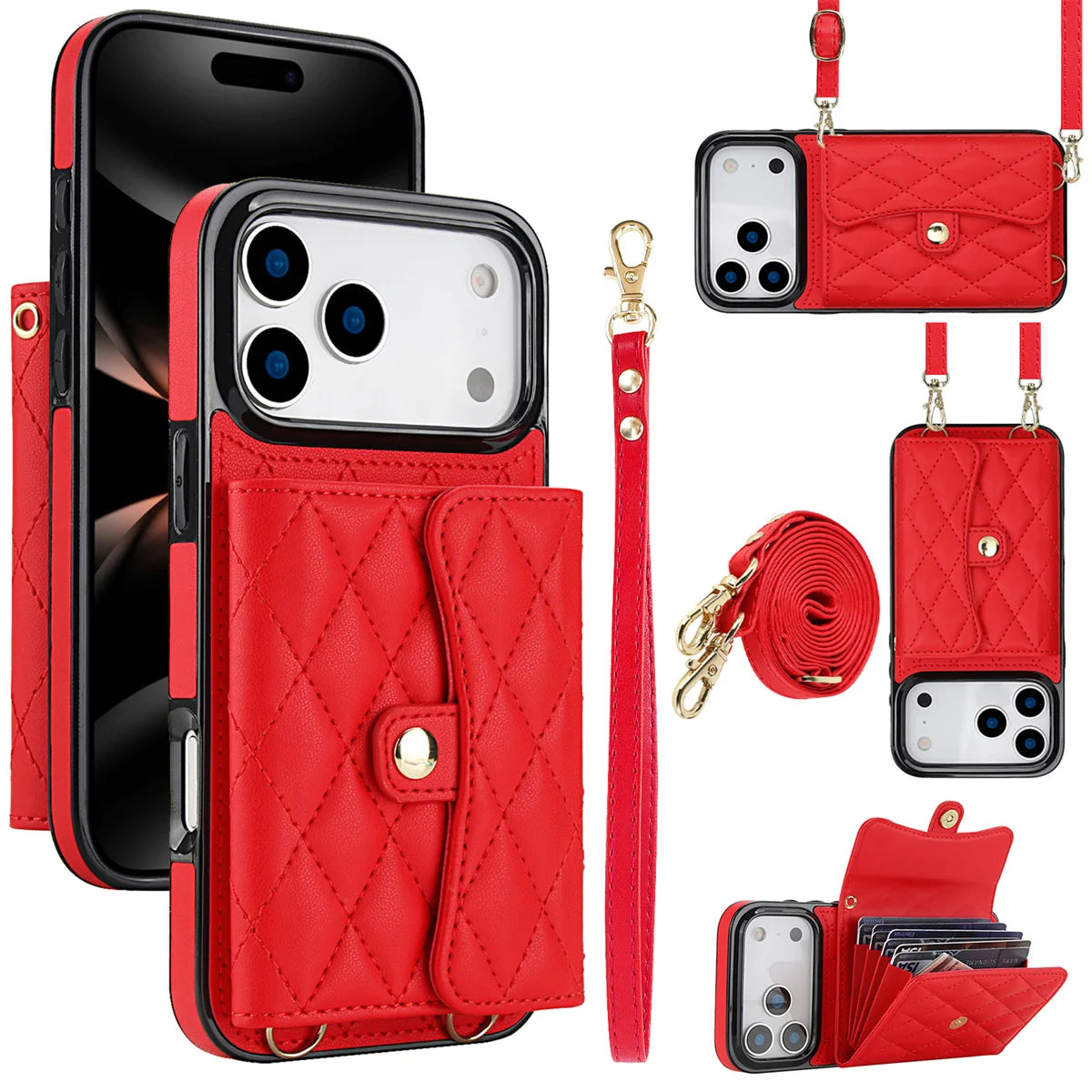 [New Colors] Italian Design Wrist Strap Wallet Case
