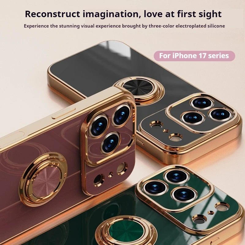 Luxury Magnetic Ring Stand iPhone Case