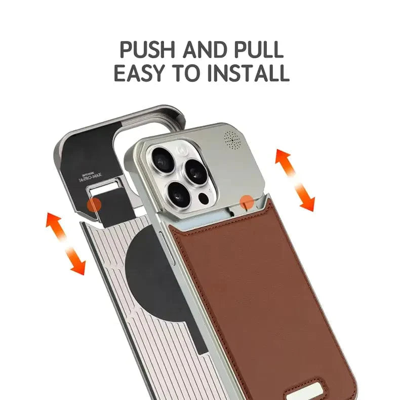 Premium Leather Metal Fragrance Phone Case