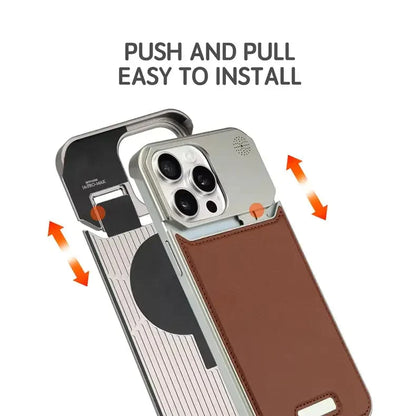 Premium Leather Metal Fragrance Phone Case
