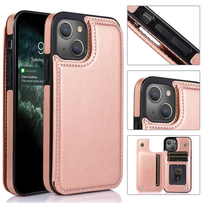 Luxury Italian Design iPhone 15 Case With Hidden Cash/Cards Wallet