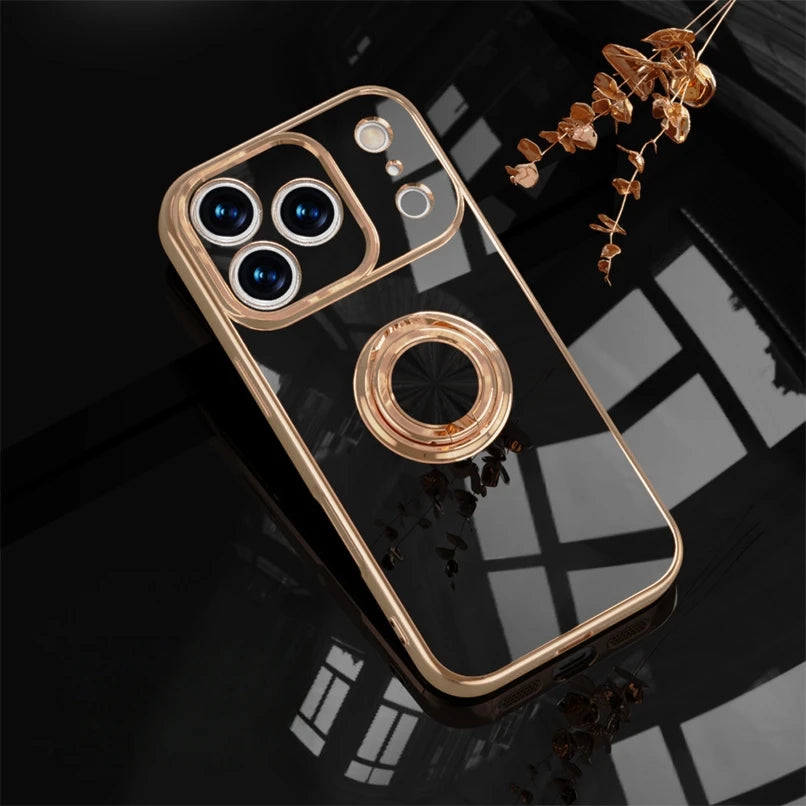 Luxury Magnetic Ring Stand iPhone Case