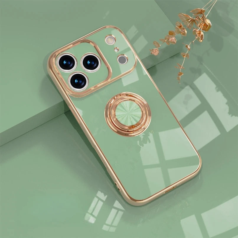 Luxury Magnetic Ring Stand iPhone Case