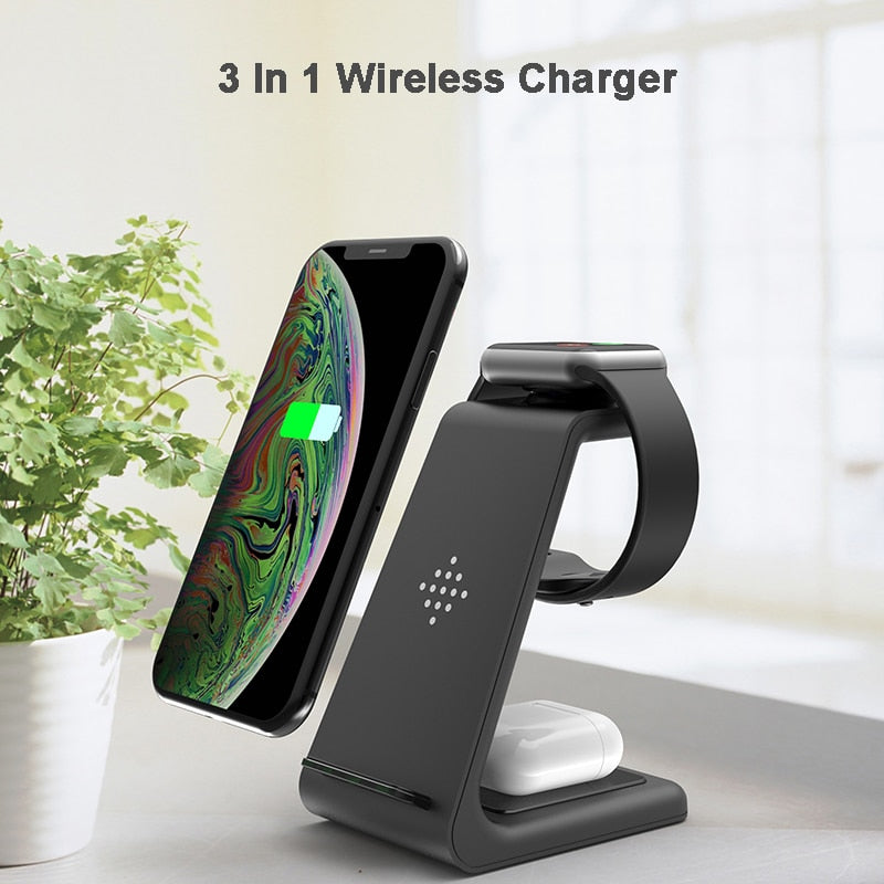 3 In 1 Wireless Charger For iPhone + Apple Watch + AirPods