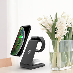 3 In 1 Wireless Charger For iPhone + Apple Watch + AirPods