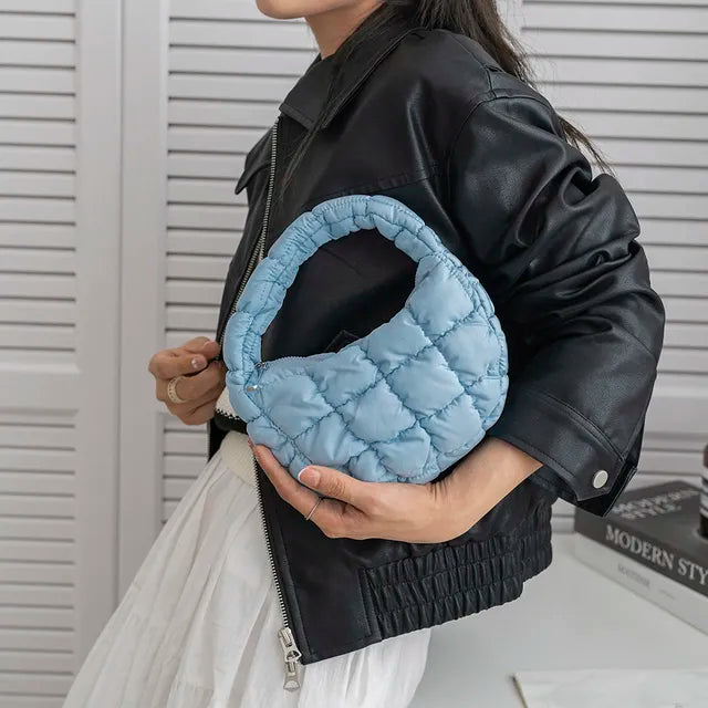 Luxury Quilted Padded Crossbody Bag